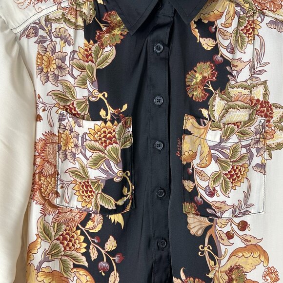 Anthropologie Womens The Brielle Relaxed Buttondown Blouse Floral Size XS - Picture 3 of 11